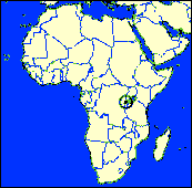 Ruanda in Afrika